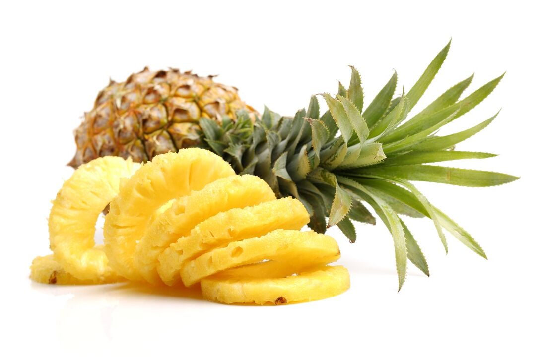 Pineapple extract in absorbing